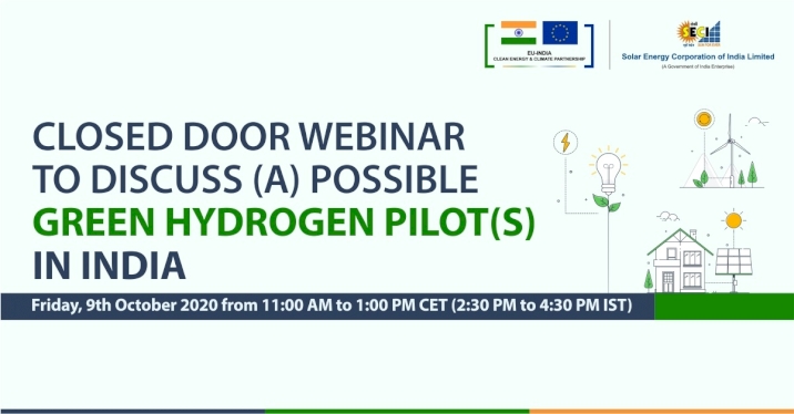 Webinar on (A) Possible green hydrogen pilot(s) in India